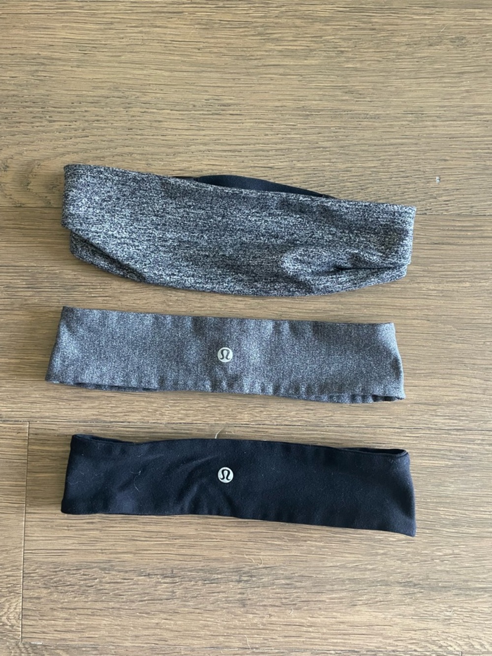 lululemon athletica Grey and Black Headbands (3-Pack)
